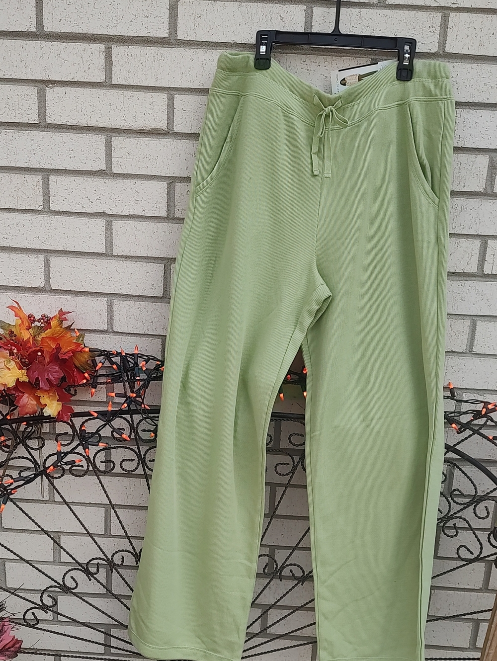 Light Green Drawstring Sweatpants